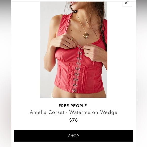 Free People - AMELIA CORSET TOP main image 1